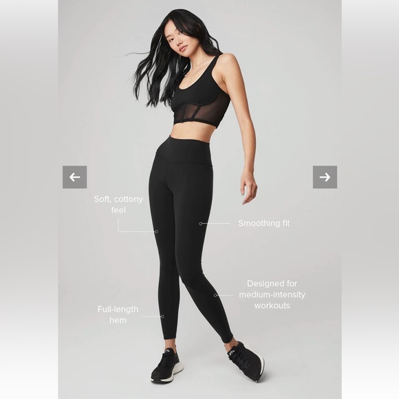 ALO HIGH WAISTED AIRBRUSH LEGGINGS, LARGE LIKE NEW - Picture 1 of 5